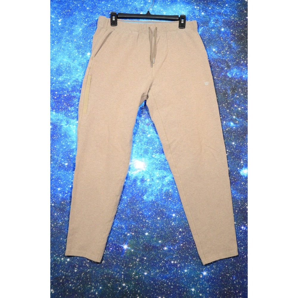 Mack Weldon Sweatpants Mens Medium Beige Joggers Drawstring Pockets Athletic